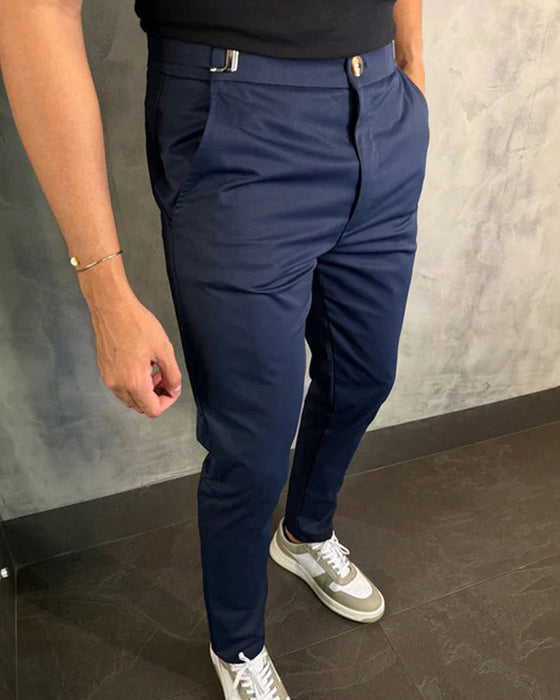 Hose Herren Stretch Schmal Geschnitten