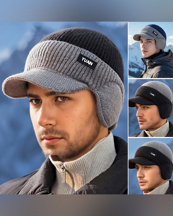 Winter Winddichte Thermische Mütze Mit Schirm