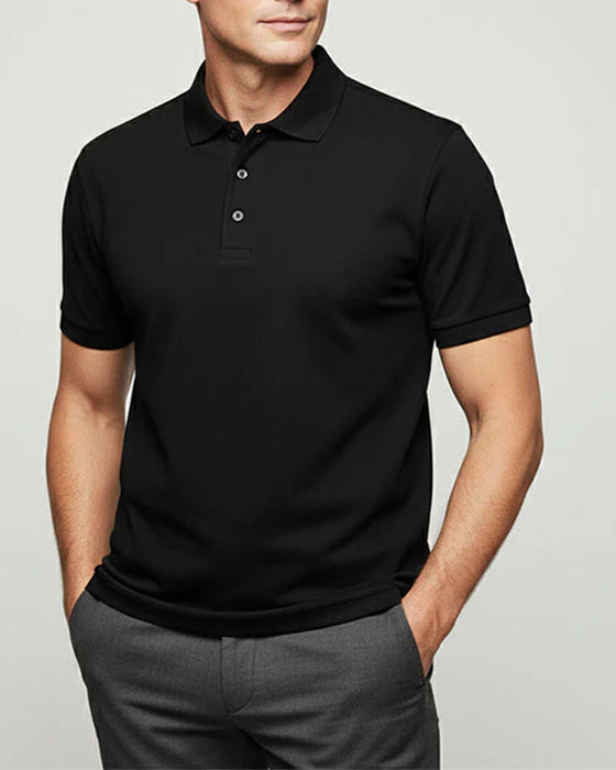 T-Shirt Herren Schnelltrocknend Kurzarm Revers