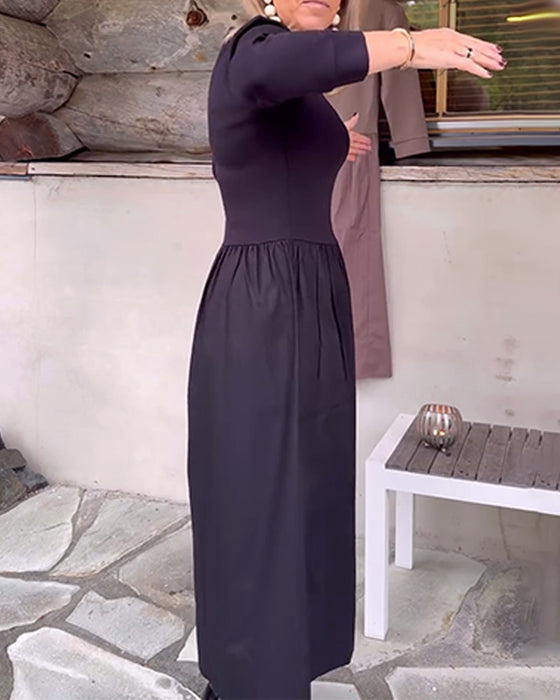 Kleid Mit Slim-Fit-Schnitt, Schlankeffekt Und Elegantem Ambiente