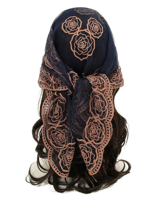 Blumen-Mesh Scallop Design Bandana