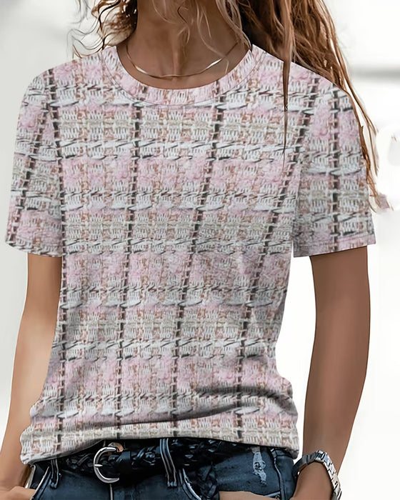 T-Shirt Kurzarm Bedruckt Lässig