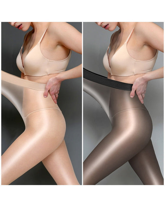Glänzende Transparente Strumpfhose Für Damen