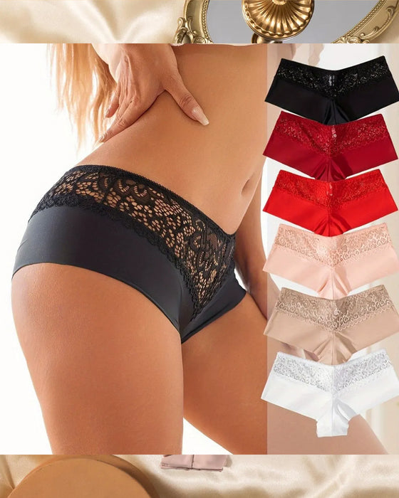Dessous Atmungsaktiv Hohler Ausschnitt Damen Boxer