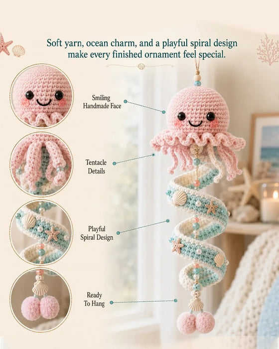 Tasche Meer Windspiel Gestricktes Material