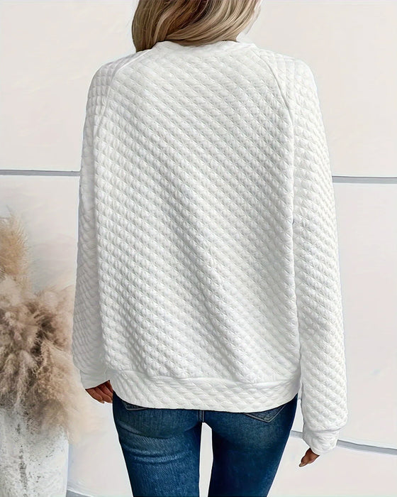 Sweatshirt lässig einfarbig langärmlig
