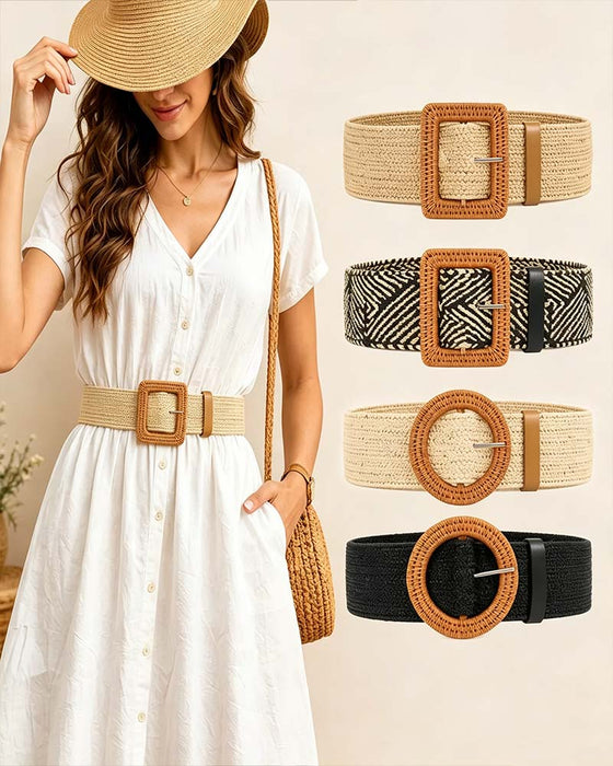 Gürtel Boho Stil Schnalle Elastisch