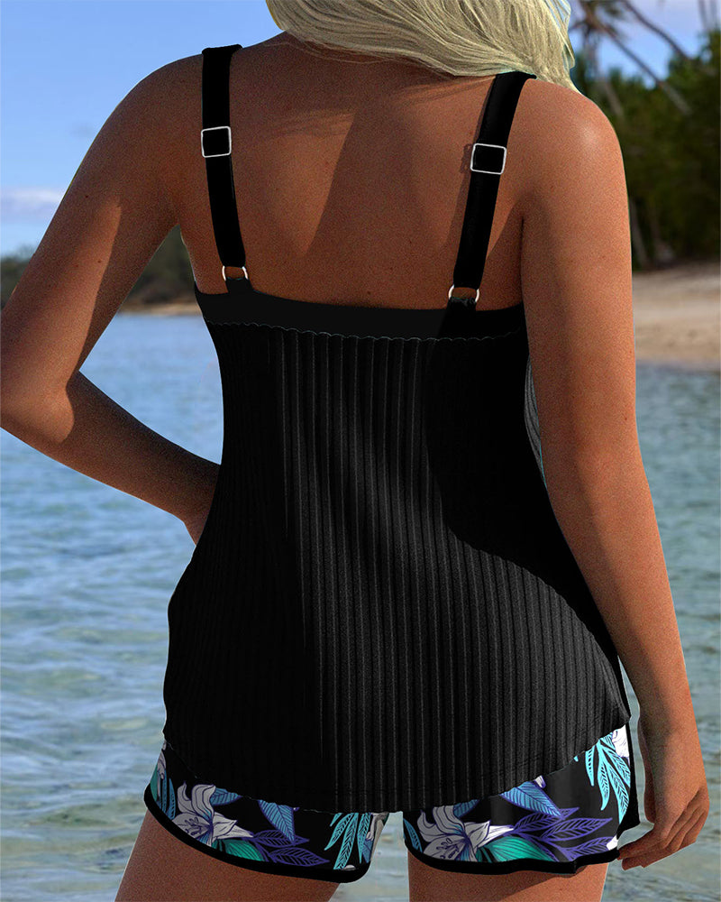 Badeanzug Trägerlos Bedruckte Strandshorts