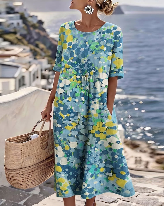 Kleid Gedruckt Locker