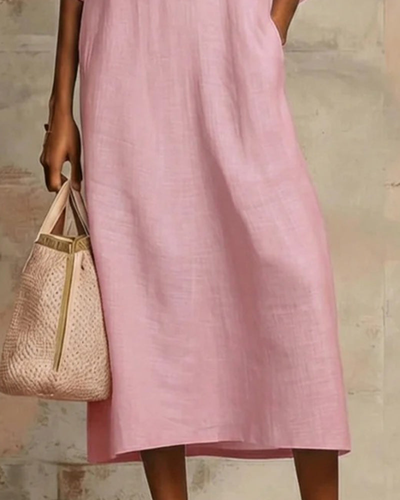 Kleid Reißverschluss Ballonärmel