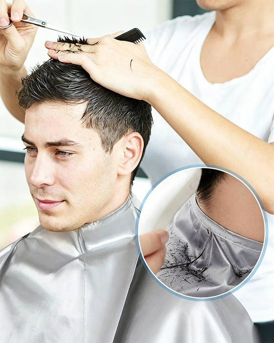 ✂🧹 Haarschneideumhang Mit Auffangbehälter