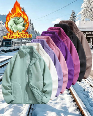 Jacke Einfarbig Langarm Lässig