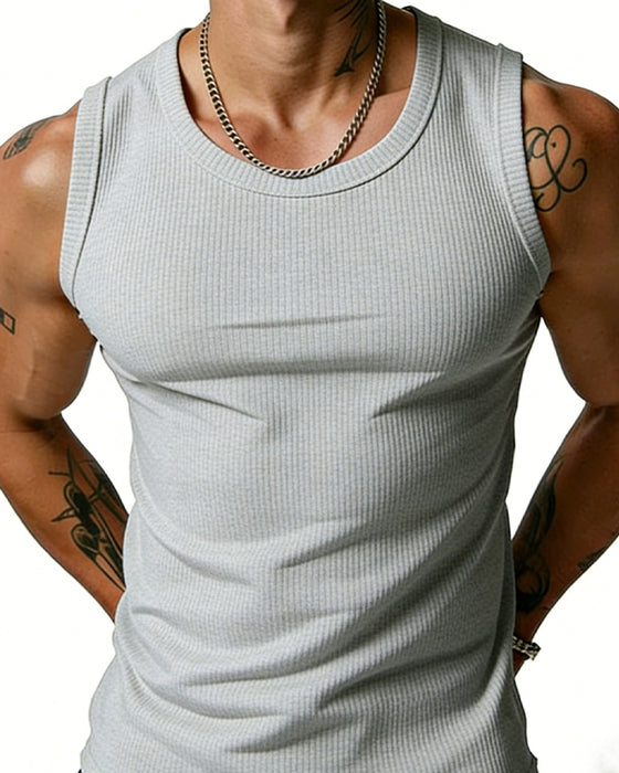 Tanktop Herren Gerippt Racerback