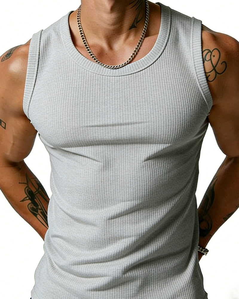 Tanktop Herren Gerippt Racerback
