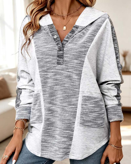 Hoodie Langarm Lässig
