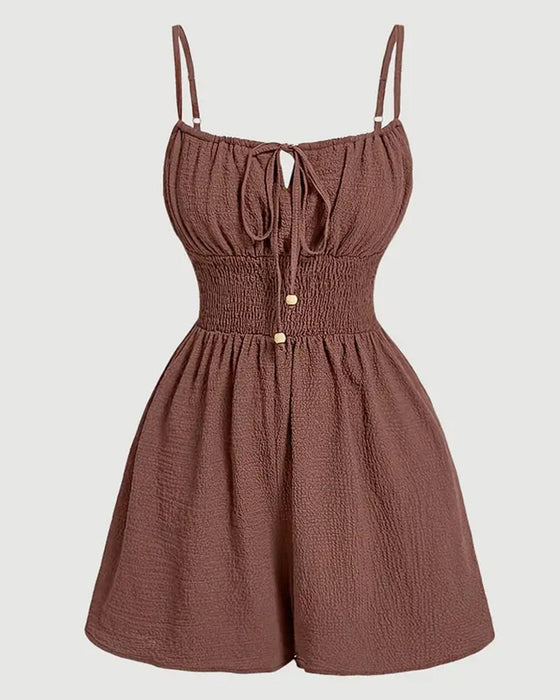 Overall Lässig Plissiert Camisole