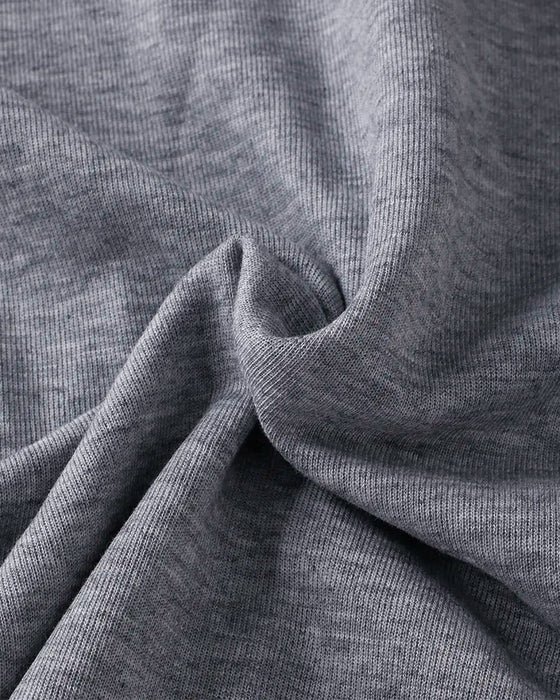 Hoodie Einfarbig Lässig Kurzarm