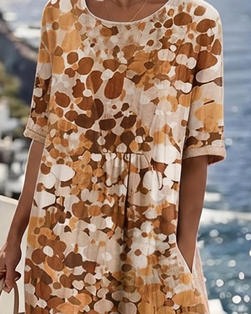 Kleid Gedruckt Locker