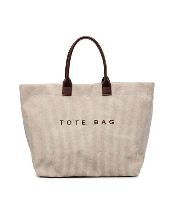Tasche Buchstabendruck Tote