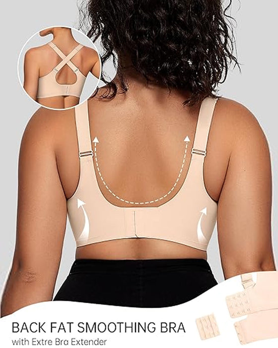 Damen-BH ohne Bügel mit V-Mesh – bequemer und stützender Bralette