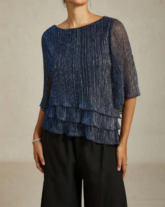 Stilvolles Shirt Mit Rundhals