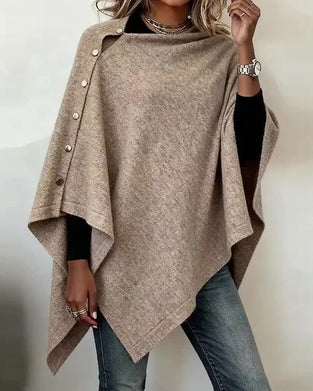 Pullover Mit Cape-Design, Modischem Ambiente Und Asymmetrischem Schnitt