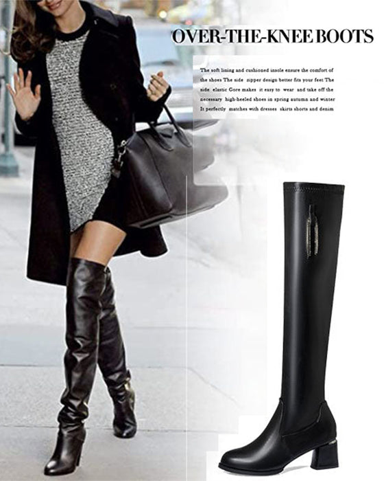 🔥 LETZTER TAG ANGEBOT 🔥🌸✨Warme Lederstiefel für Damen