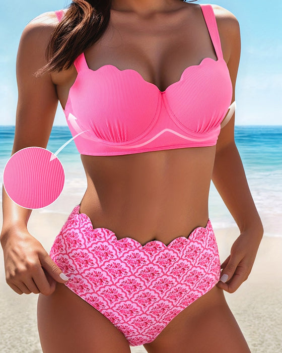 Bikini Muster Druck Dreieck