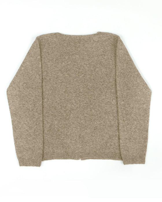 Pullover Knopf Unregelmäßig Einfarbig