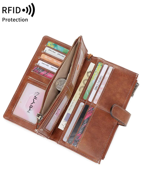 Damen Reißverschluss Lange Geldbörse Trendy Exquisite Geschenk Geldbörse