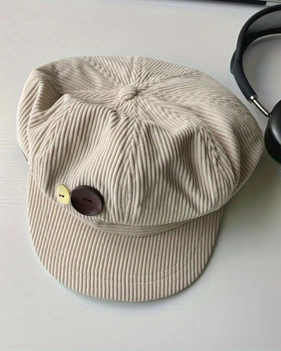 Unisex Vintage Achteckige Baskenmütze