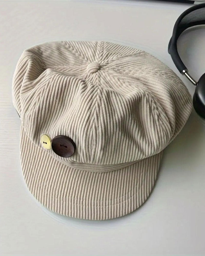 Unisex Vintage Achteckige Baskenmütze