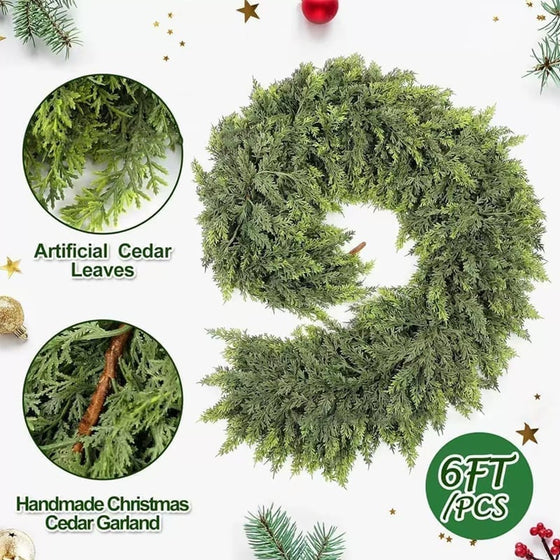Rattan Künstliche Pflanze Weihnachten