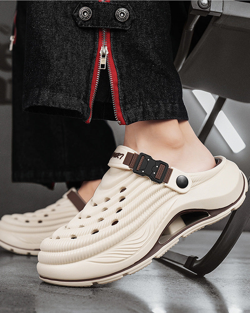 Sandalen Outdoor Dicke Sohle Rutschfest Geruchsresistent Langlebig Schnelltrocknend Weich Strand