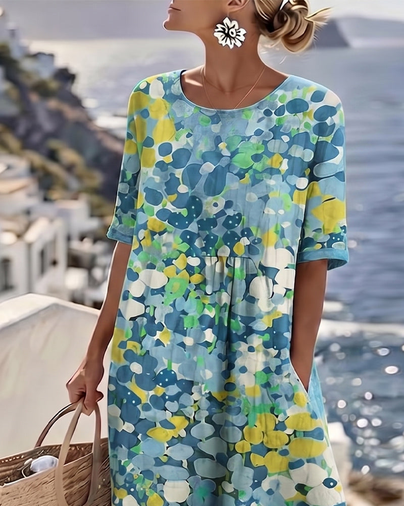 Kleid Gedruckt Locker
