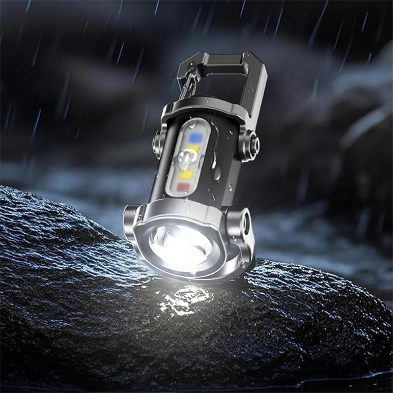 Wiederaufladbare Mini-Taschenlampe Schlüsselanhänger