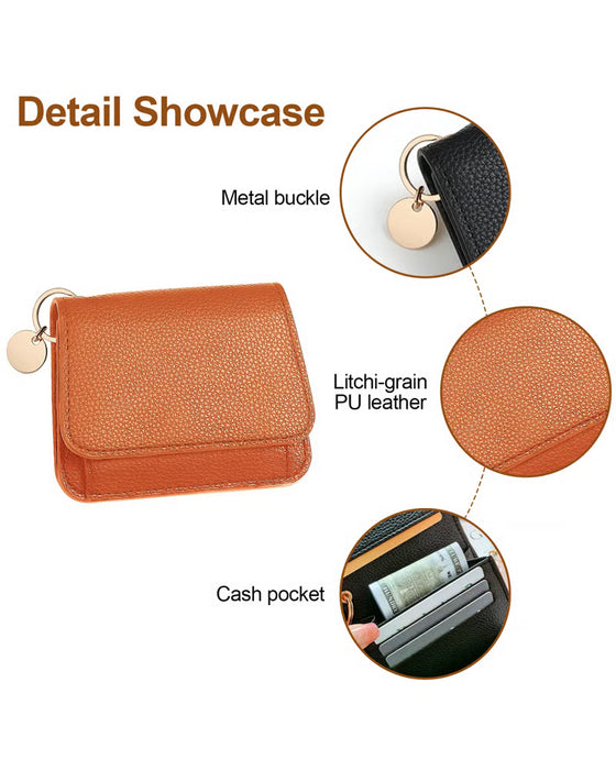 Damenbrieftasche Elegante Minimalistische Kurze Ausführung