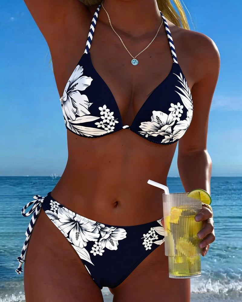 Bikini Einfach Sexy Halter Ausschnitt