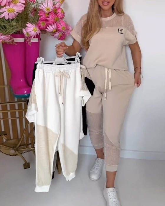 Set Casual Mode Druck Two-Piece