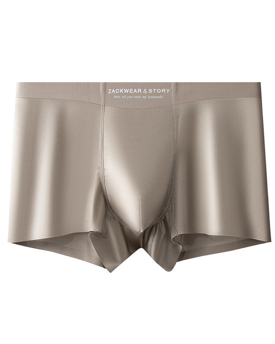 Herren Shorts Eisseide Atmungsaktive Boxershorts