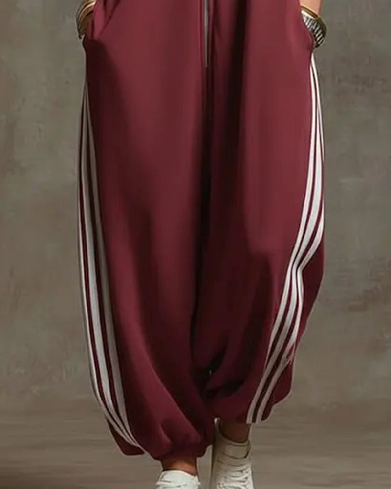 Jumpsuit Hip Hop Gestreift