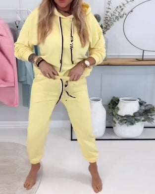 Zweiteiliger Anzug Street Style Sweatshirt Sport