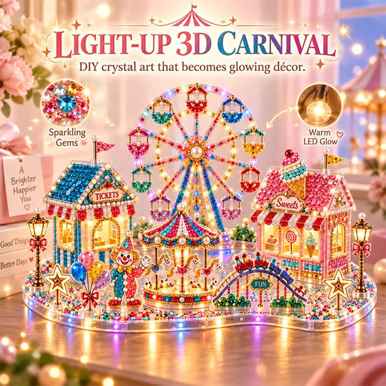 3D LED Weihnachten Diamant-Kunst DIY Set
