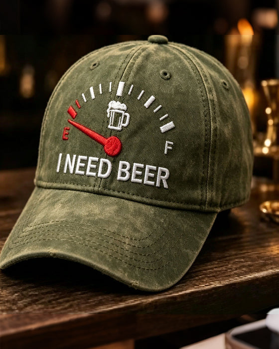 Dashboard Bier Bestickte Baseball Kappe