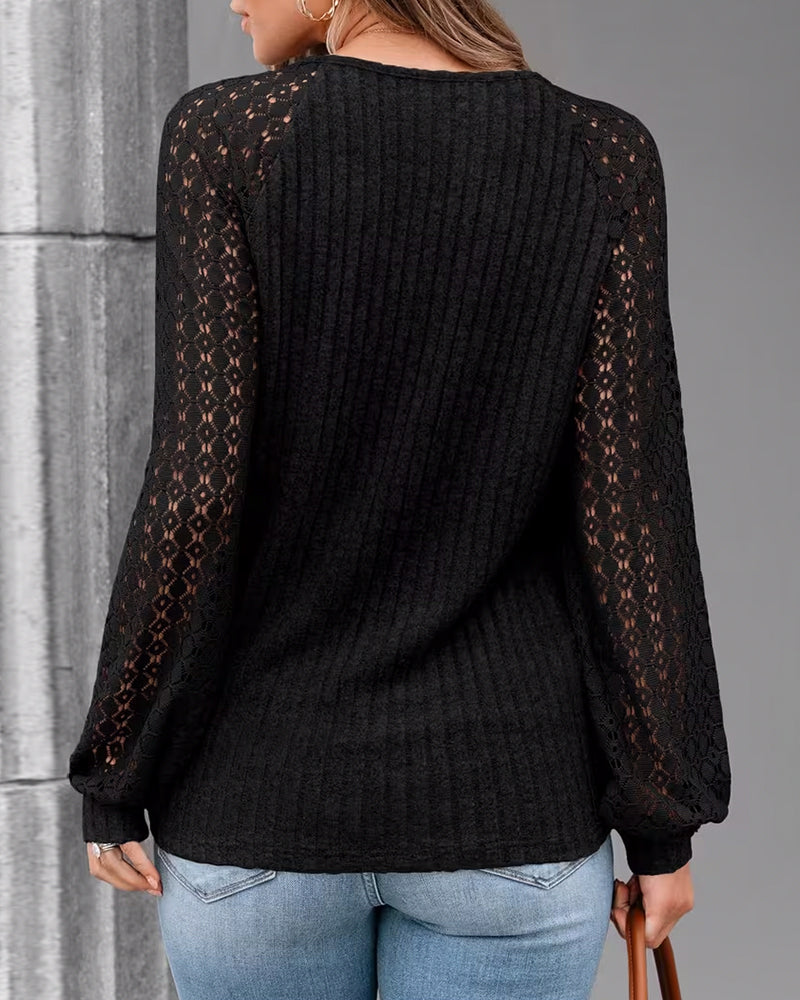 Top V-Ausschnitt Gebürsteter Achselstreifen