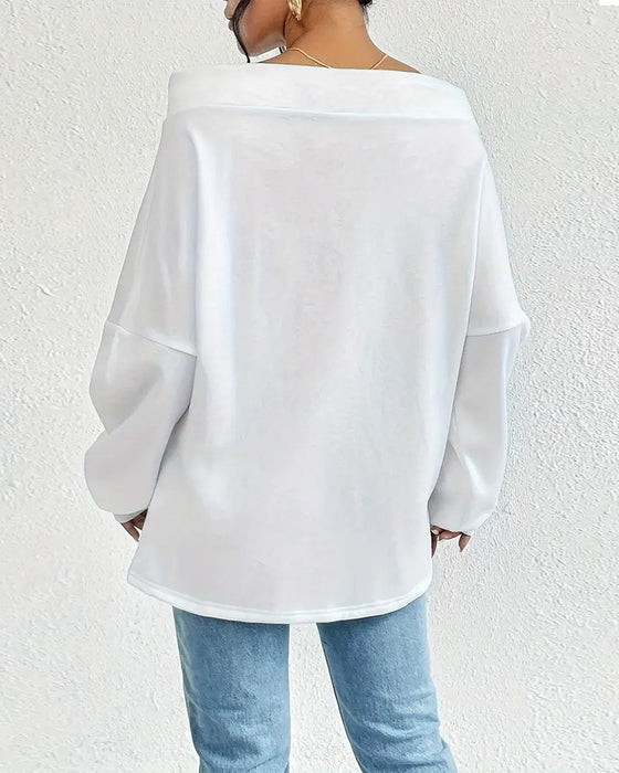 Sweatshirt Mode Uni Farbe