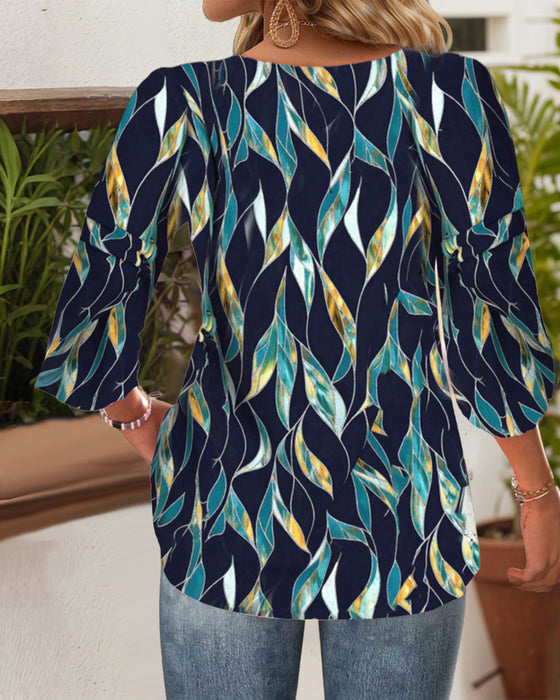 Bluse Casual V-Ausschnitt