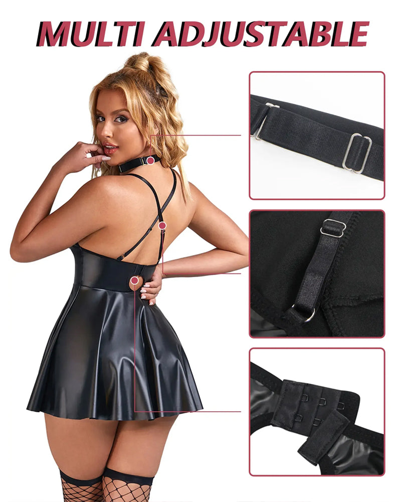 Sexiges Schlafkleid Mit Spaghetti‑Trägern