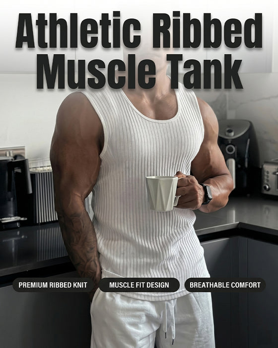 Tanktop Unifarben Vertikalstreifen