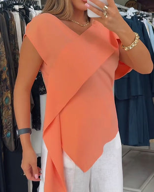 Bluse Rüsche Design Mode